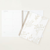 Beige Bloemen Boho bruiloft Planner (Display)