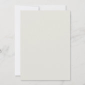 Beige Bloemen Halloween uitnodiging (Achterkant)