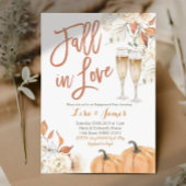 Beige Bloemen Herfst In Liefde Herfst Verlovingsfe Kaart