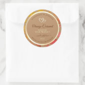 Beige Bloemen Product Verpakking Labels met harten (Tas)