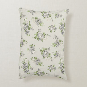 Beige Bloemendekoratie Kussenhoes – Elegant  Accent Kussen