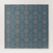 Beige Blue en Grey Alternative Pattern Design Legpuzzel (Verticaal)