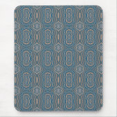 Beige Blue en Grey Alternative Pattern Design Muismat (Voorkant)