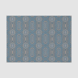 Beige Blue en Grey Alternative Pattern Design Tissuepapier