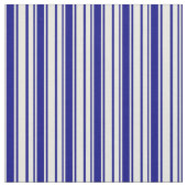 Beige & Blue Striped/Lined Pattern Stof (Close Up)