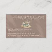 Beige Blush Badkuip Bubbles Soja Waszeep Visitekaartje (Achterkant)