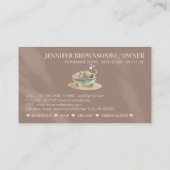 Beige Blush BathTub Bubbles Soy Wax Soap Visitekaartje (Achterkant)