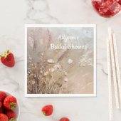 Beige Blush Boho Bloem Servet (Insitu)