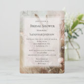  Beige Blush Boho Floral Vrijgezellenfeest Kaart (Staand voorkant)