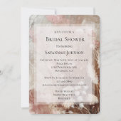  Beige Blush Pink Boho Floral Vrijgezellenfeest Kaart (Voorkant)