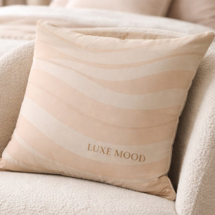 Beige Blush Ripple Worpkussen Kussen