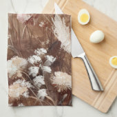  Beige Blush Roze Boho Bloemen Theedoek (Quarter Fold)