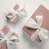 Beige Blush Solid Color DAB6A8 Inpakpapier Vel