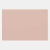 Beige Blush Solid Color DAB6A8 Inpakpapier Vel (Voorkant 3)