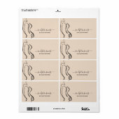 Beige Body sculpting contouren esthetiek modern Etiket (Full Sheet)
