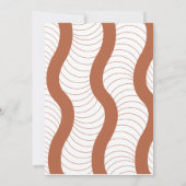 Beige Bohemian Favor Baby shower Bedankkaart (Achterkant)