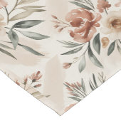Beige Boho Bloemen  Korte Tafelloper (Hoek)