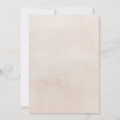 Beige Boho Floral Save the Date Kaart (Achterkant)