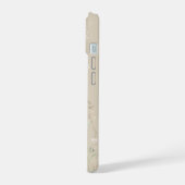 Beige Boho Waterverf Wilde Bloemen iPhone 15 Case (Linkerkant)