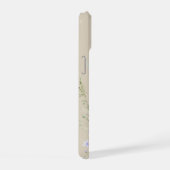 Beige Boho Waterverf Wilde Bloemen iPhone 15 Case (Rechterkant)