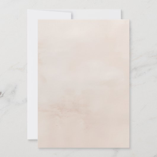 Beige Boho Wedding Details Invoegen Kaart (Achterkant)