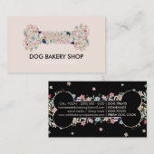 Beige Bone Zelfgemaakte Hond Treats Visitekaartje (Voorkant / Achterkant)