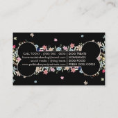 Beige Bone Zelfgemaakte Hond Treats Visitekaartje (Achterkant)