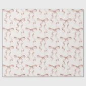 Beige Boog Baby of Bruidsfeest, Verjaardagsfeestje Cadeaupapier (Vlak)