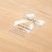 Beige boog elegant duidelijk Sweet 16 luxe Acryl Uitnodigingen (Laagn)