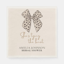 Beige boog Ze is Tying the Knot Vrijgezellenfeest