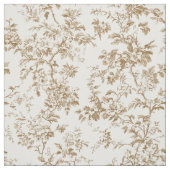 Beige botanische tak patroon stof (Swatch)