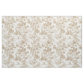 Beige botanische tak patroon stof (Fat Quarter)