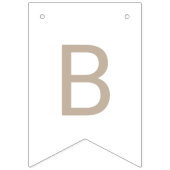 Beige Bow Baby shower Vlaggetjes (Derde vlag)