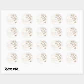 Beige Bow Balloons Verjaardag Sticker (Vel)