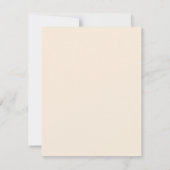 Beige Bow Crest doop Kaart (Achterkant)
