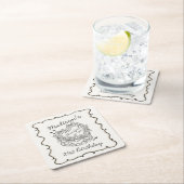 Beige Bow Dat Meisje Hart Coquette Taart Verjaarda Kartonnen Onderzetters (Insitu)