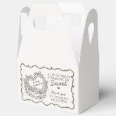 Beige Bow Heart Coquette Cake Valentijn Party Bedankdoosjes (Open)