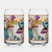 Beige Bow Soda Glass Blikvorm Glas (Rechts)