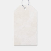 Beige Bows Balloons Verjaardag Gift Labels Cadeaulabel (Achterkant)