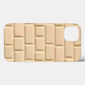 Beige Brick Pattern iPhone Case Modern Style (Achterkant (horizontaal))