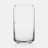 Beige Bride Squad Bachelorette Feest Blikvorm Glas (Links)