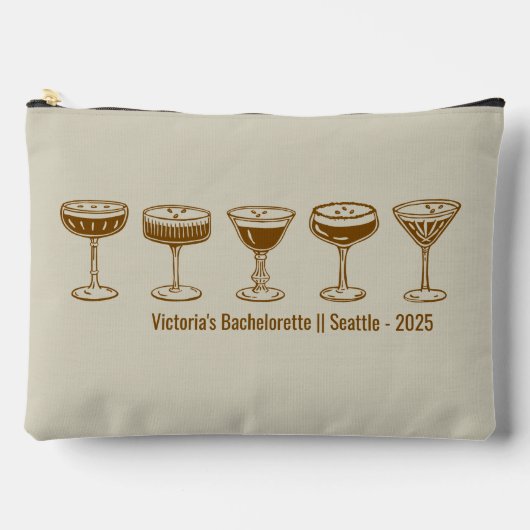 Beige Bridesmaid Espresso Martini Bachelorette  Etui (Voorkant)