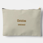 Beige Bridesmaid Espresso Martini Bachelorette Etui (Achterkant)
