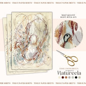 Beige Brown Abstract Decoupage Tissue Paper Tissuepapier