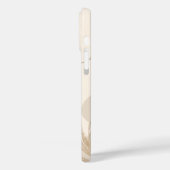 Beige Brown Aesthetic Floral Linktree Background | Case-Mate iPhone Case (Achterkant / Links)