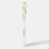 Beige Brown Aesthetic Floral Linktree Background | Case-Mate iPhone Case (Achterkant / Rechts)