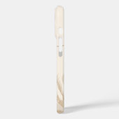 Beige Brown Aesthetic Floral Linktree Background | Case-Mate iPhone Case (Achterkant / Links)