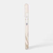 Beige Brown Aesthetic Floral Linktree Background | iPhone 16 Hoesje (Linkerkant)