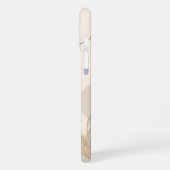 Beige Brown Aesthetic Floral Linktree Background | iPhone Hoesje (Linkerkant)