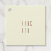 Beige Brown Bedankjes Labels (Voorkant)